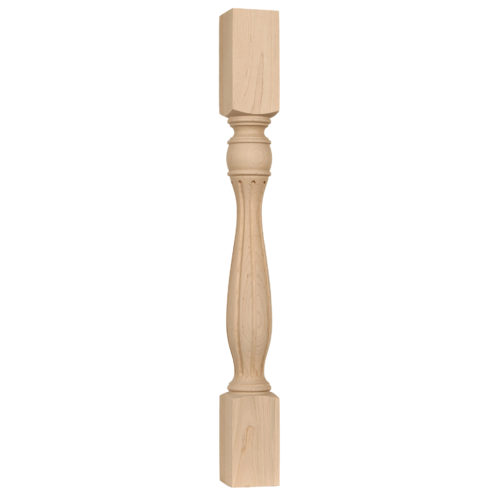 fluted in style kitchen island leg